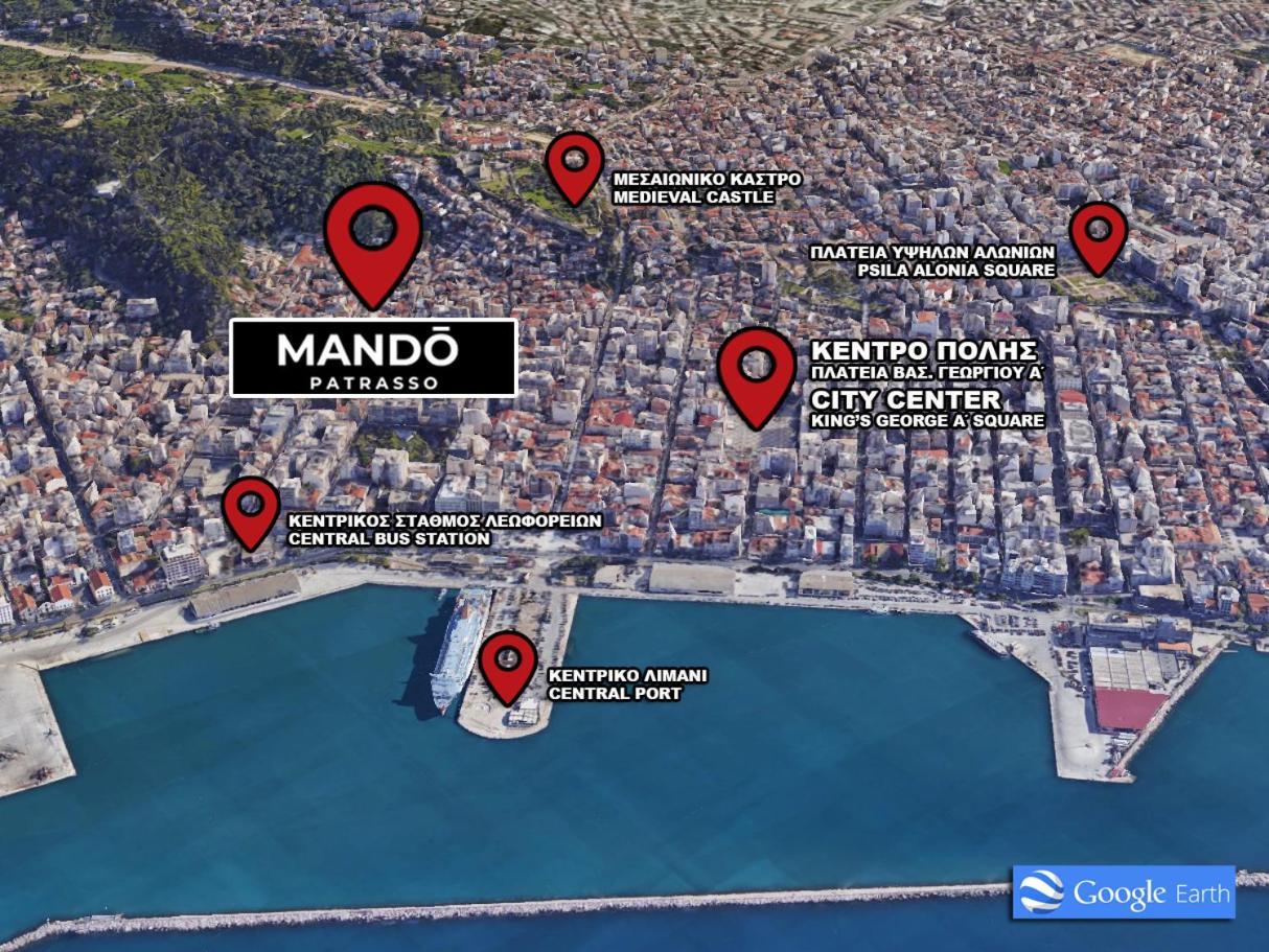 Mando Patrasso - Classical Apartment In The Center Of Patras With Free Parking Exterior photo